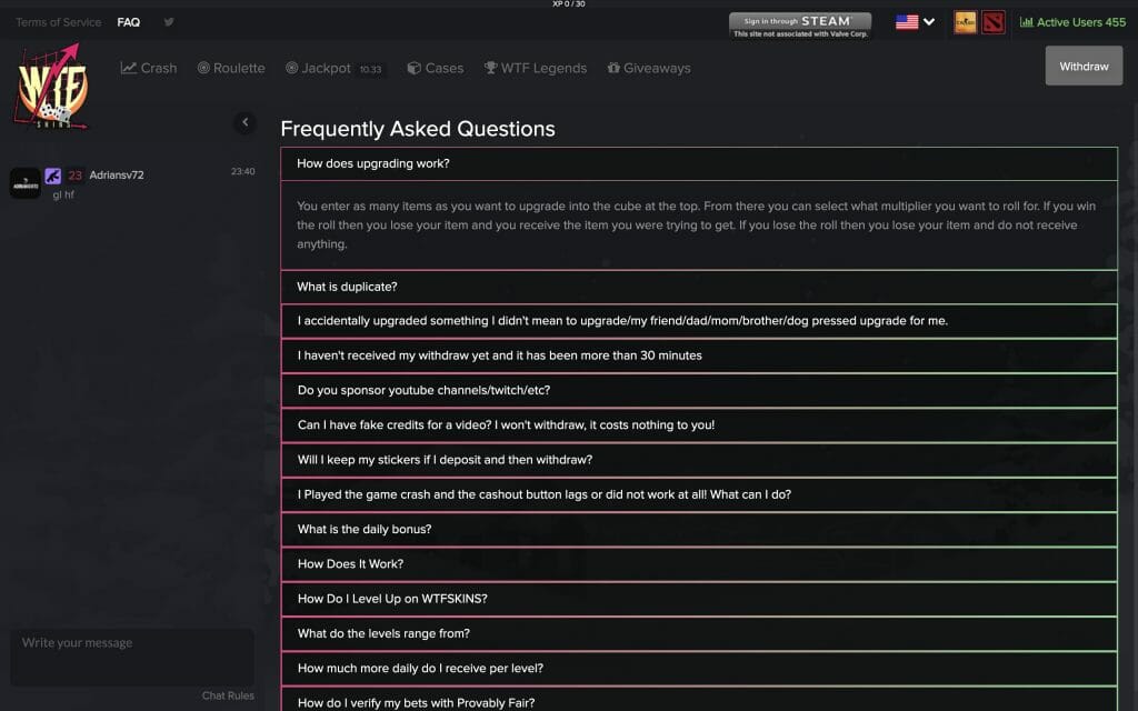 WTFSkins faq
