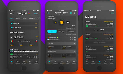 Tonybet mobil app