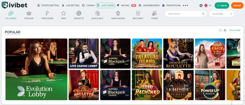 Ivibet Live-Casino